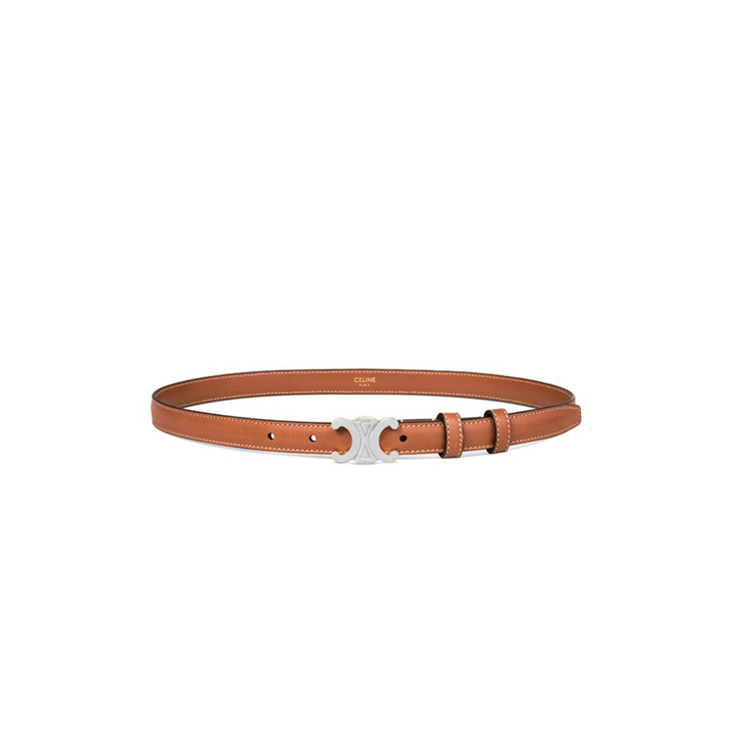 CELINE BELT TRIOMPHE 18MM IN NATURAL CALFSKIN 45AX63